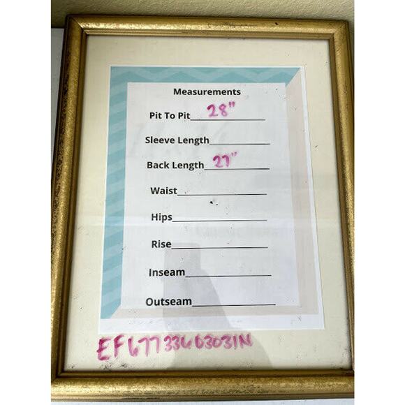 ABS Allen Schwartz Blue Print Sheer Wrap Blouse S - Picture 7 of 7